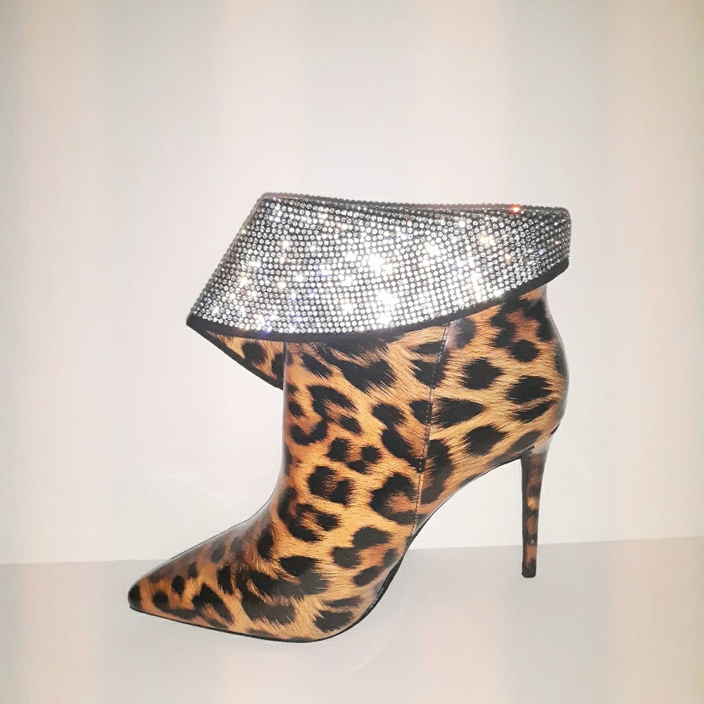 Cape Robbin Leopard Stiletto Booties - Picture 5 of 6